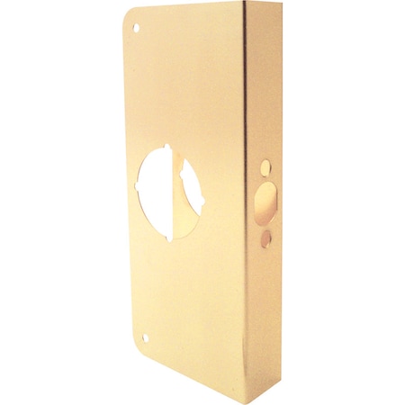 Prime-Line Prime-Line 9 in. H X 4.31 in. L Brass-Plated Brass Lock and Door Reinforcer U 9550